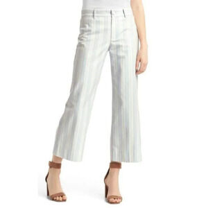 GAP Womens 4 Wide Leg  Crop Stripes Culottes Pant
